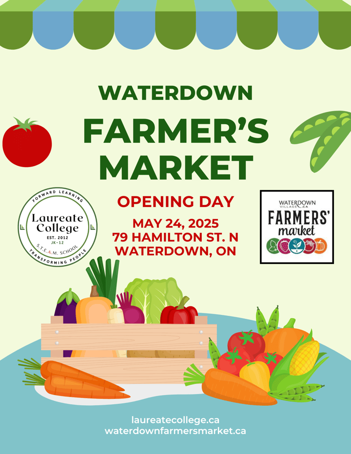 Red And Yellow Minimalist Farmers Market Flyer